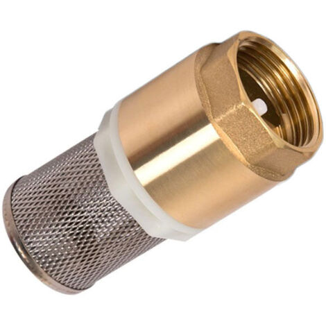 Fußventil aus Messing, 33,7 mm (1") DN25, Rückschlagventil mit Edelstahlanschluss