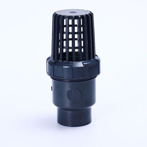 Fußventil, Kugelrückschlagventil, Saugfilterventil, PVC-Rückschlagventil für Schwimmbadpumpen, schwarz, 25 mm Innendurchmesser