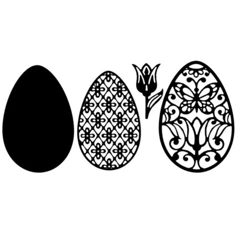 Fustelle per uova di Pasqua, 4 pezzi