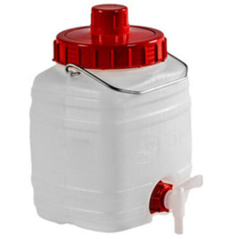 Fustino con rubinetto tanica bidone plastica x alimenti lt 5 contenitore sfiato