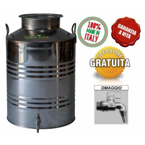 Serbatoio in Acciaio Inox da 100 L per l'Olio