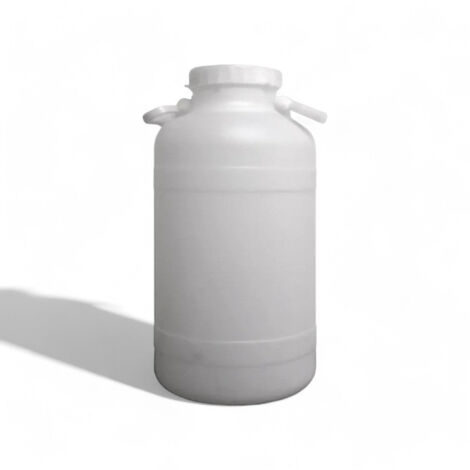 Fusto in polietilene per alimenti con maniglia lt 10 senza rubinetto bocca larga diametro 11 cm misure 22x40,7 cm