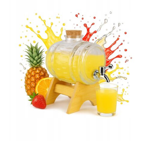 FUSTO IN VETRO DA 1,5 L CON RUBINETTO MOONSHINE