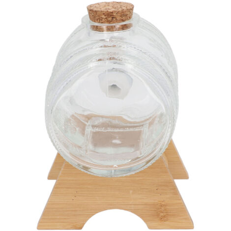 Fût à Boisson en Verre Épaissi avec Robinet pour la Vinification de Baies de Goji et Ginseng à Domicile