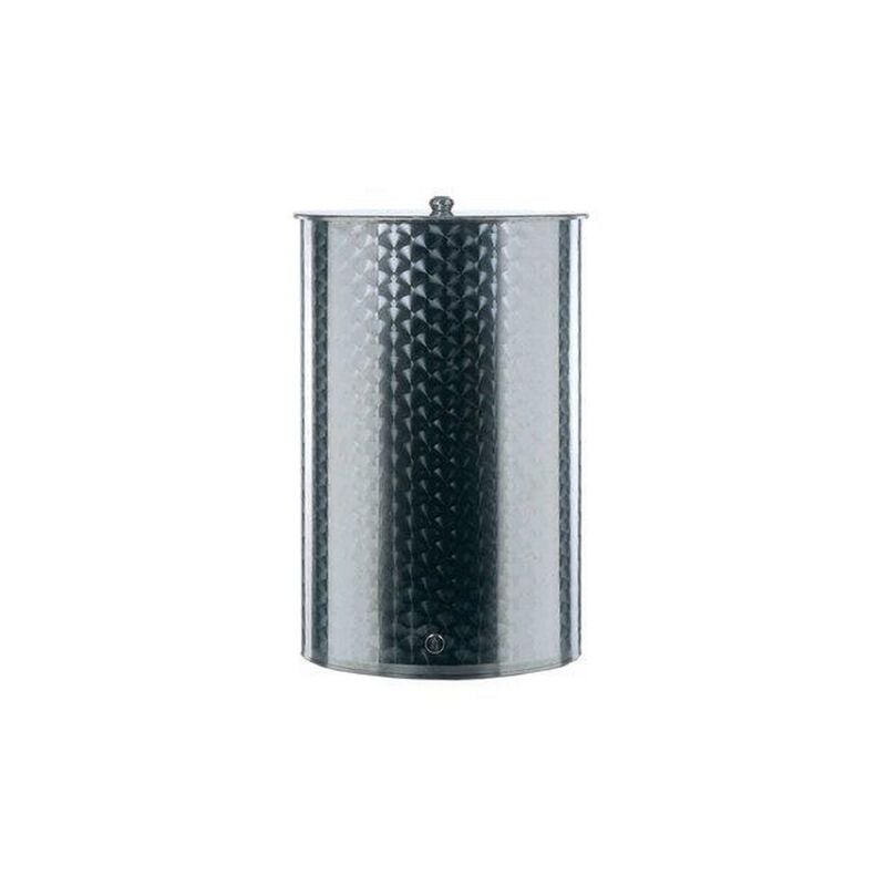Belvivere - Fut Fut en acier inoxydable de 100 lt avec bouchon de re'servoir pour le vin l'huile la bie're l'eau le re'cipient alimentaire fabrique'