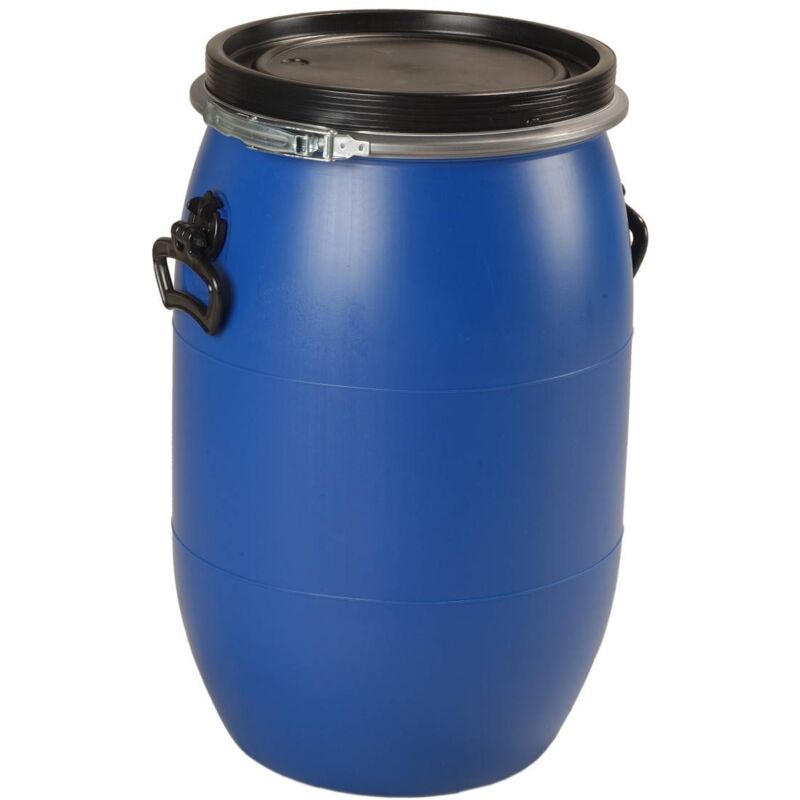 Fut / Bidon 60 litres bleu à ouverture totale 200405