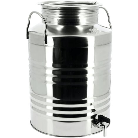 APICULTURE.NET Fût inox pour huile d'olive 25L