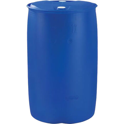 FUT PLASTIQUE NEUF 220L A BONDES HOMOGUE UN-Bleu-95cm - Bleu