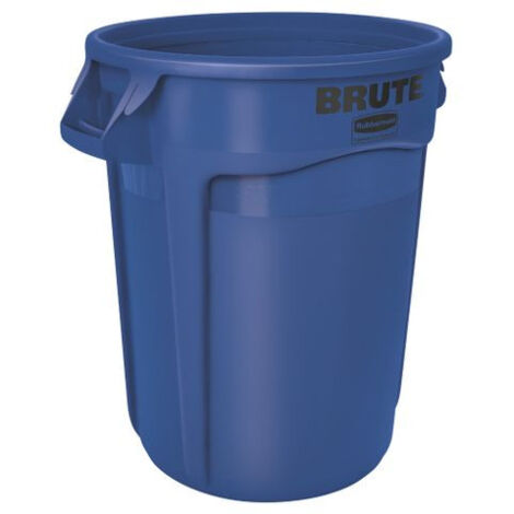Fût polyvalent bleu 121 l PE D. extérieur 560xH692 mm RUBBERMAID