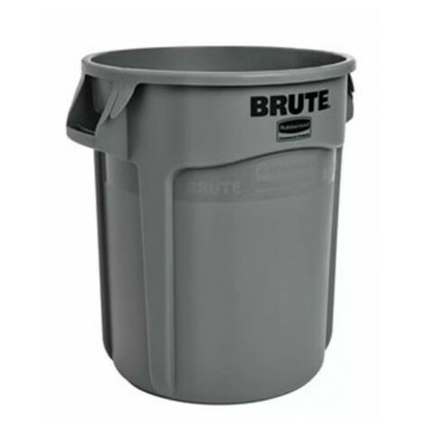 Fût polyvalent gris 76 l PE D. extérieur 495xH581 mm RUBBERMAID