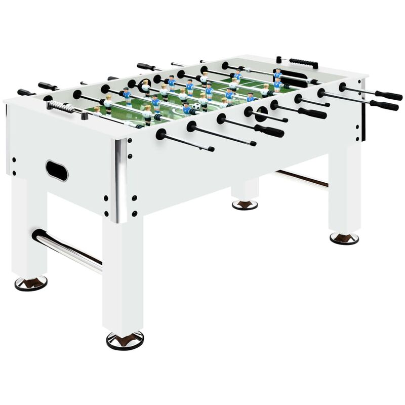 

Futbolín de acero blanco 60 kg 140x74,5x87,5 cm