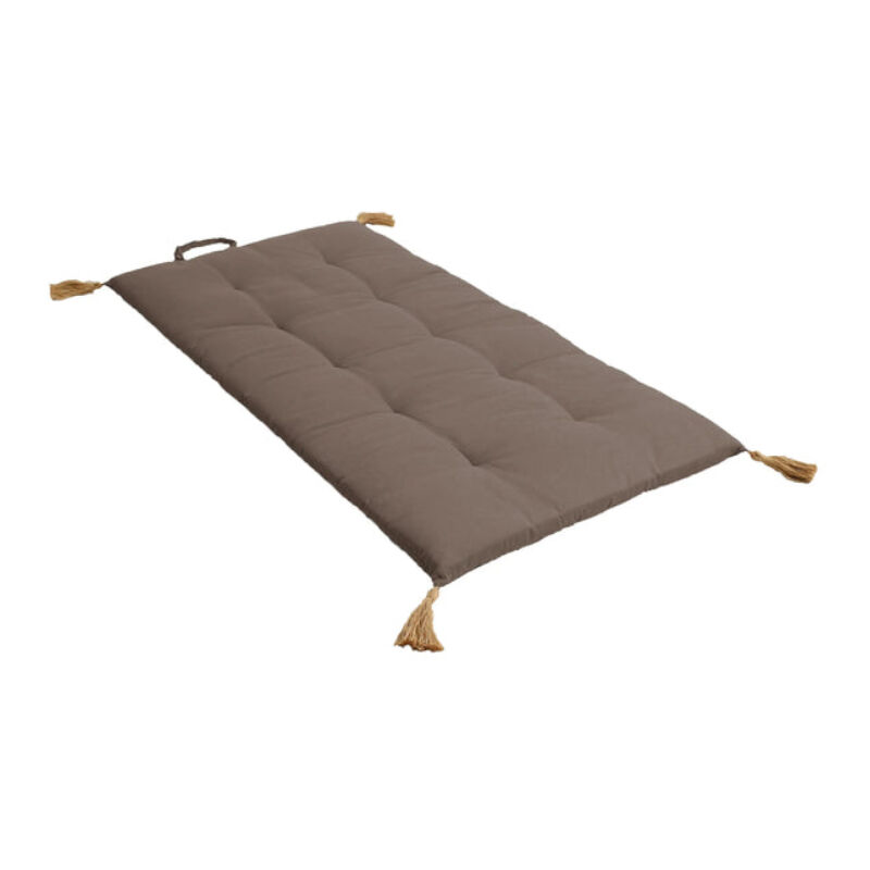 Futon repliable Panama avec pompons jute 60 x 120 cm - Enjoy Home