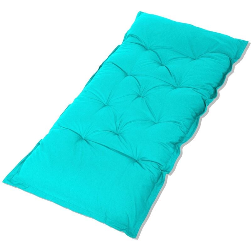 Deco Arts - Futon xxl - Matelas de sol 195x100cm - Bleu caraibes