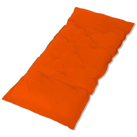Futon XXL - Matelas de sol 195x100cm - Orange