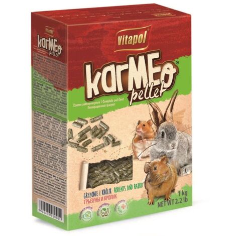 Futter für Nagetiere (Kaninchen, Hamster, Meerschweinchen): Vitapol Karmeo Pellets, 1 kg