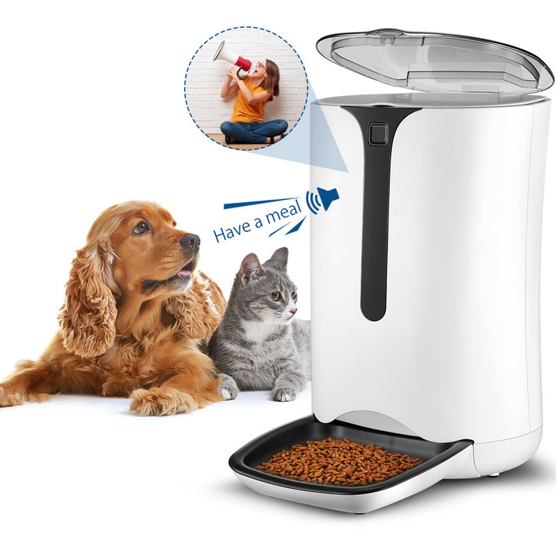 Futterautomat für Hunde und Katze, 7L Automatischer Futterspender