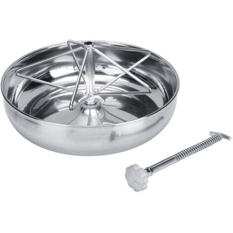 Futternapf für Ferkel aus Edelstahl mit gerillter Metallstange