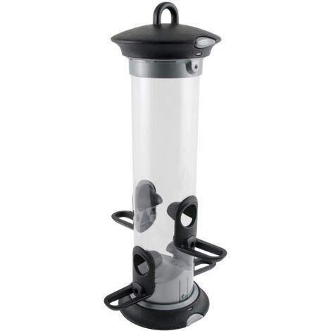 Futtersäule Apollo groß schwarz Ø 11,5, Höhe 36 cm Vogelfutterspender