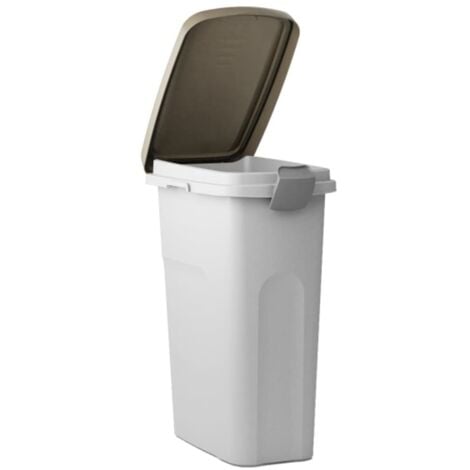 Futtertonne 25 L 39x24x51 cm Weiß und Braun Kerbl - Mehrfarbig