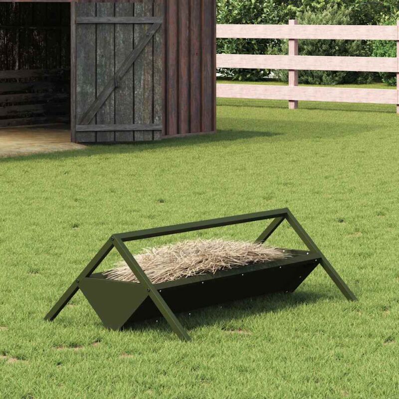 Futtertröge Für Nutztiere Olive Grün 111 X 76 X 38 Cm Vidaxl