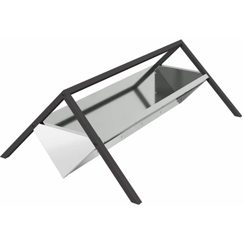 Futtertröge Für Nutztiere Silber 111 X 76 X 38 Cm Vidaxl