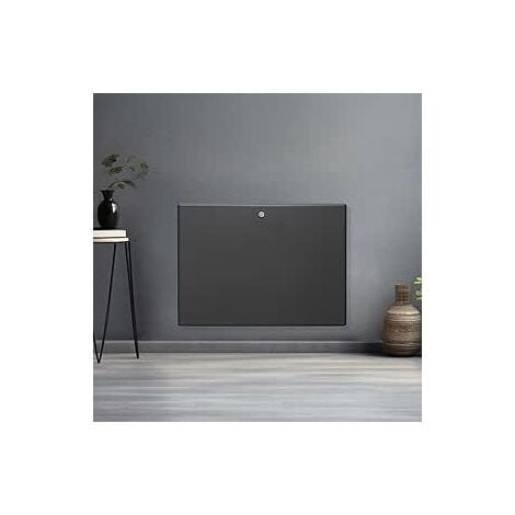 Futura 1000W Electric Heater Wall Mounted Panel Radiator with Thermostat Lot 20 Grey