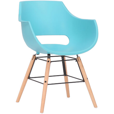 Futuristica sedia dal design unico a pozzetto in resistente plastica vari colori