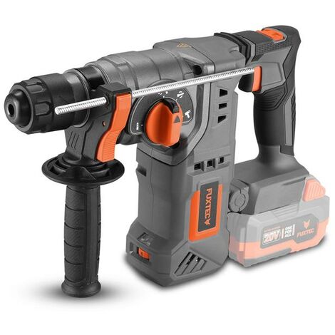 FUXTEC 20V Akku Bohrhammer FX-E1RH20 – 950 U/min mit 2 Laufrichtungen – zusätzlicher Handgriff – einstellbare Bohreinstellung (ohne Akku und Ladegerät)
