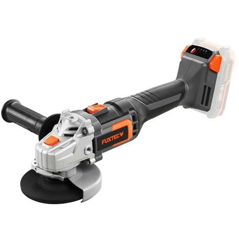 FUXTEC Akku Winkelschleifer 20V E1WS20 – Kabellos, mit Schutzschild & Seitengriff - Scheibendurchmesser: 115mm, max. Drehzahl 7500 U/min (ohne Akku & Ladegerät)