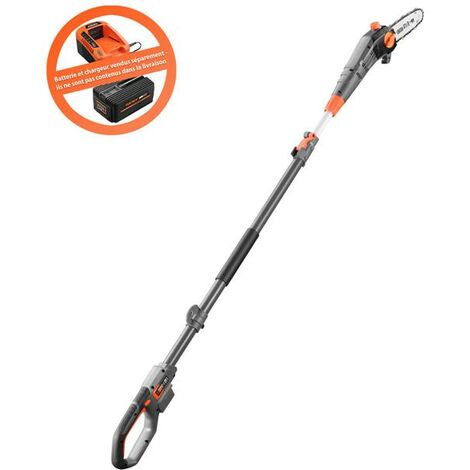 Fuxtec – Élagueuse télescopique à batterie 20V FXE1HE20 – Tige réglable de 70 à 260 cm – Coupe nette pour bois dur – Silencieuse et légère