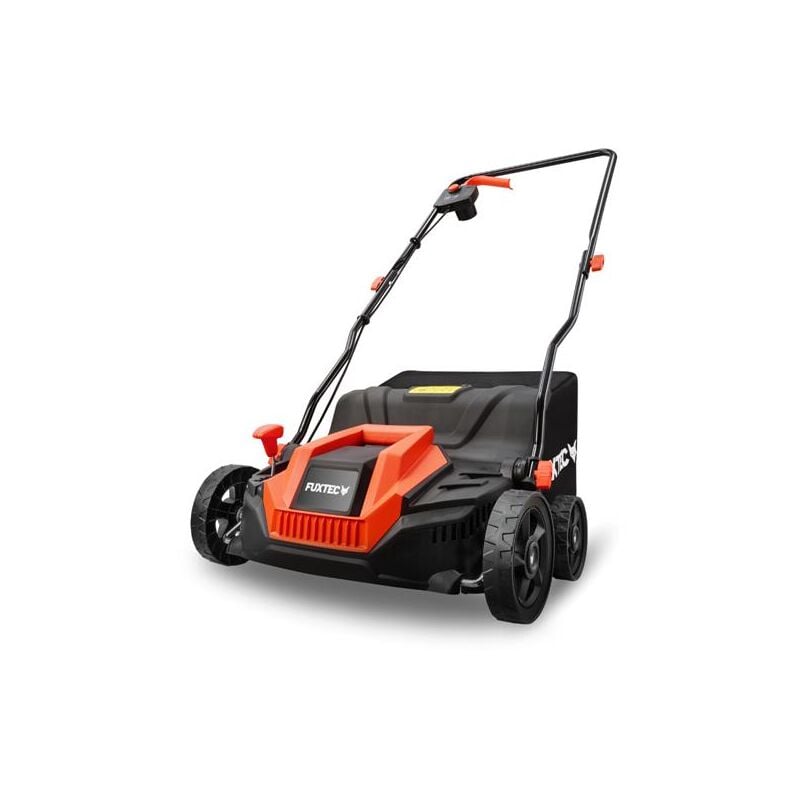 Scarificateur électrique Fuxtec FX-EV320ECO, aérateur de gazon 1300W, largeur de travail 32 cm et profondeur -12 à +10 mm, bac 40L