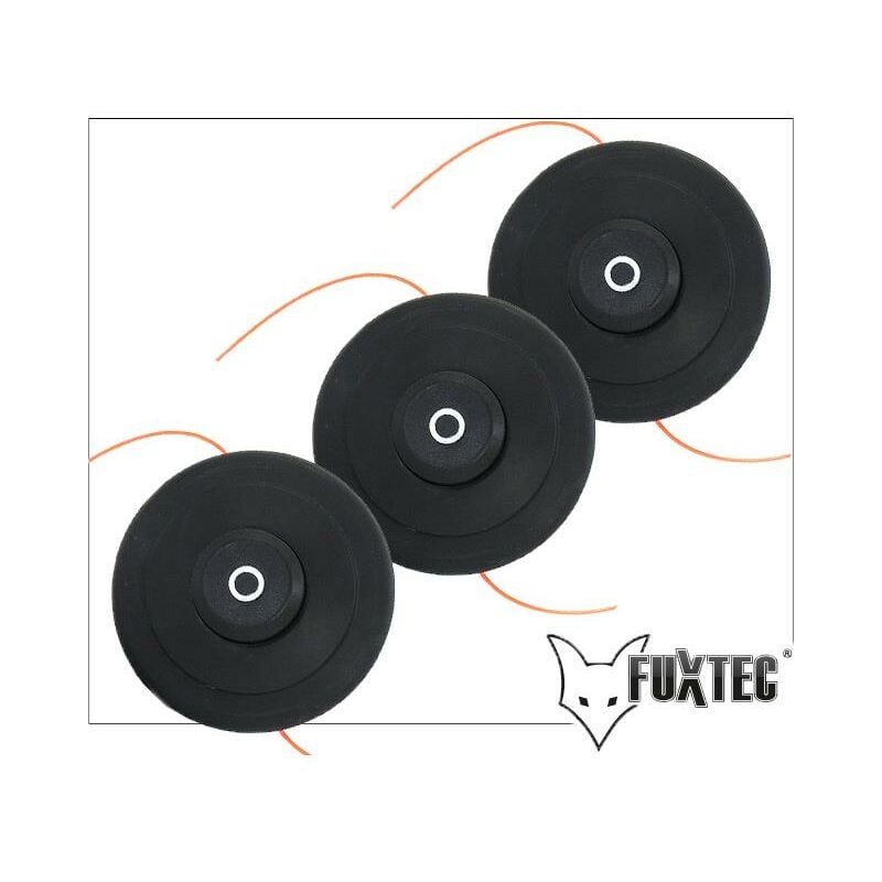 Set de 3 tête de coupe double fil pro Fuxtec débroussailleuse