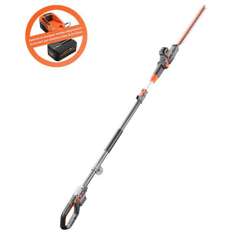 Fuxtec – Taille-haies télescopique sans fil 20V FXE1HH20 – Lame 25cm pour coupe précise – Léger 3,6kg – Moteur silencieux et puissant
