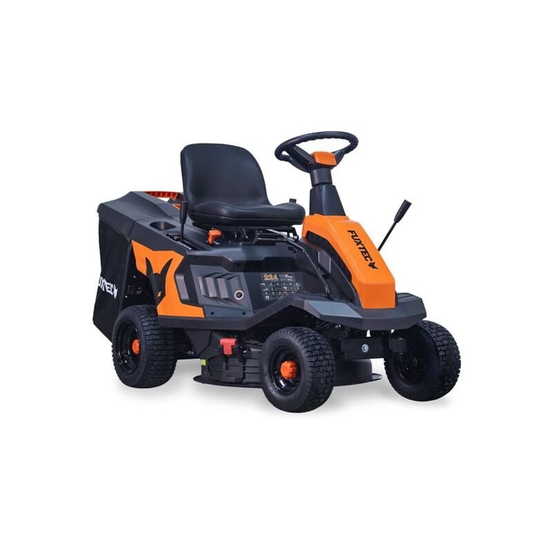 Tondeuse autoportée FX-RMR66, tracteur de pelouse 6 cv, largeur de coupe 66 cm, bac 150 l, hauteur de coupe réglable - Fuxtec