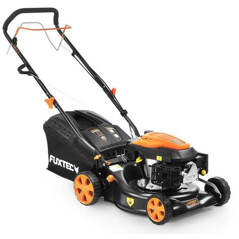 Fuxtec – Tondeuse thermique autotractée 146cm3 FXRM4346 – Largeur de coupe 42cm – Bac de ramassage 40L – Système Easy Clean