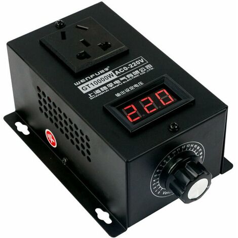 FVO 10000W ménage Compact contrôleur de tension Variable Portable vitesse température lumière tension réglable régulateur gradateur