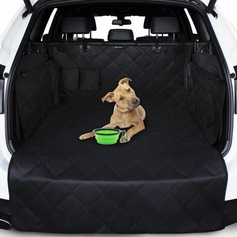 FVO Dog Trunk Cover - Protector de maletero y parachoques - Fuerte cubierta de coche para perros con solapa de parachoques - Impermeable y antideslizante - Universal 4x4 Estate SUV
