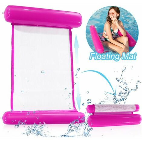 FVO FVO Hamaca de Agua Flotante Inflable Cama Hamaca de Agua Cama Flotante Hamaca de Agua Flotante Multipropósito para Fiesta de Verano Natación Playa Vacaciones Adultos Nios