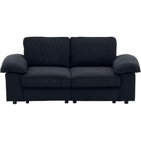 FX-P20EU-BK1 (SOFA 8813-27)2-Sitzer Sofa mit integriertem Stauraum – Weicher Stoffbezug & stabiler Holzrahmen, ideal fürs Wohnzimmer