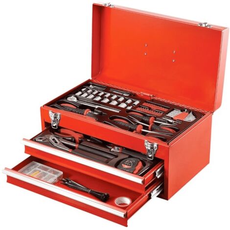 FX Tools 196-teiliges Werkzeugset im Metallkoffer orange / schwarz"-"165908668