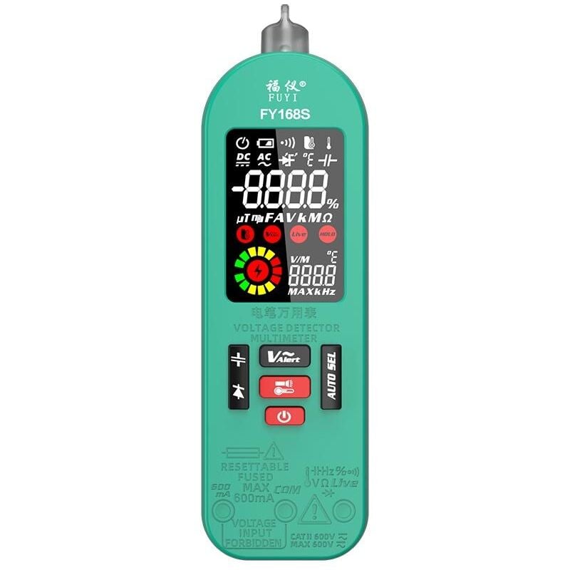 Durficst - FY168S Multimètre numérique intelligent anti-brûlure automatique Multimètre numérique portable Stylo de test électrique Tension