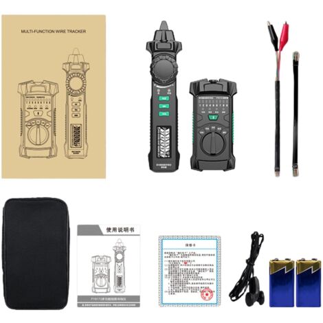 FY8172 testeur de câble traqueurs de fil récepteur RJ11/RJ45 traqueurs de fil téléphonique traceurs outil de Toner traqueurs de fil de suivi PoE