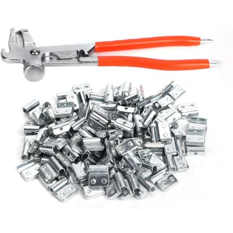 Fydun Auswuchtgewichtsklammern, 100 Stück, 10 g/0,35 oz, Aluminiumlegierung, zum Aufclipsen, für die Auswuchtung von Autoreifen, P-Form