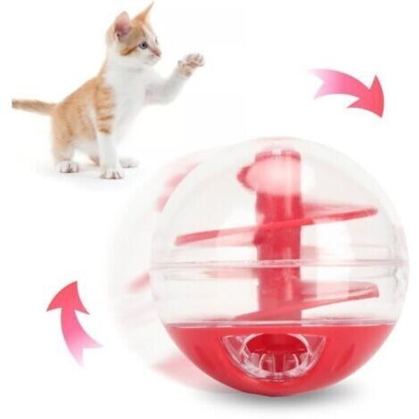 FYDUN Boule de distribution de friandises pour chat Balle de Friandises pour Chien Distributeur de Friandises animalerie jouet