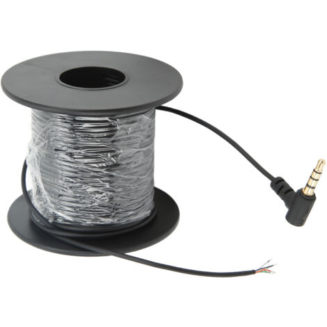 Fydun Câble de Caméra de Pêche Câble de Recherche de Poisson de Transmission HD avec Prise Casque 3,5 Mm Performance Stable et étanche pour les Amateurs de Pêche Accessoires (20M).
