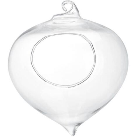 Fydun Vase suspendu Pot de fleurs Récipient pour plantes succulentes Vase en verre suspendu Décor de jardin à la maison