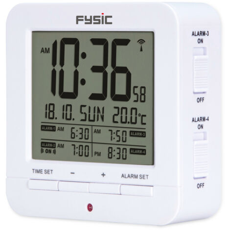 Fysic Digitaler Wecker mit Temperaturanzeige