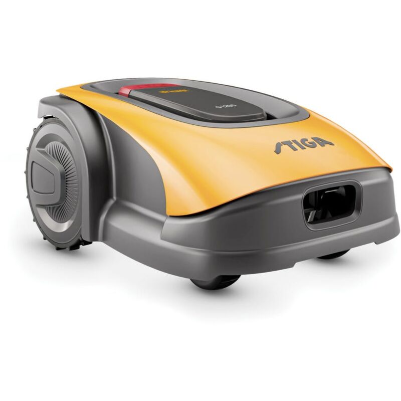 G 1200 - Tondeuse robotisée pour une surface allant jusqu'à 1200 m², avec 4 lames pivotantes, commande par l'app .go et capteurs de pluie. - Stiga