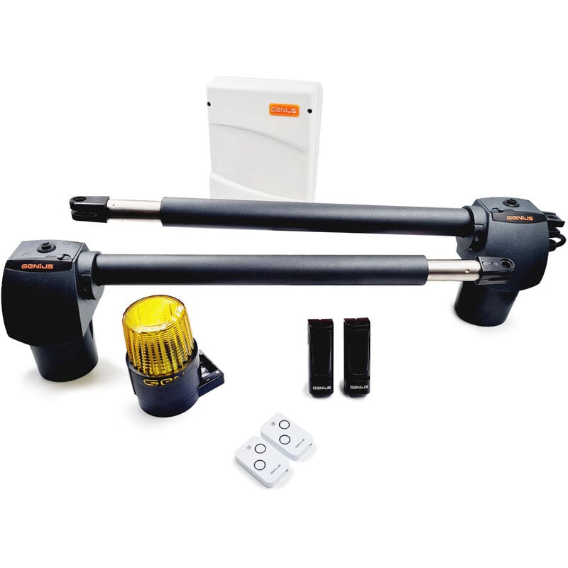 G bat kit 24 v 500 mm - Genius By Faac Motorisation Portail Battant - Course de 500 mm - Portails En Bois, Alu, Acier, pvc avec renforts