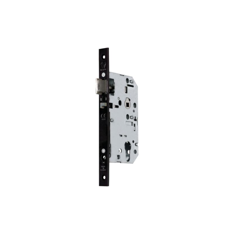 Cerradura de emergencia D457 Vachette eje 50 mm - placa frontal reversible - negro derecha - 14497000